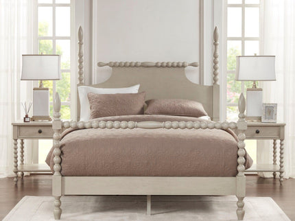 Traditional Durable Nightstand Table With Drawer And Shelf