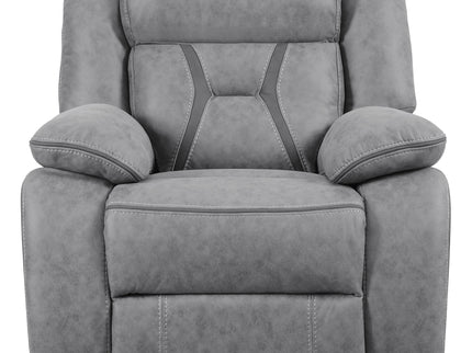 Endra - Upholstered Glider Recliner Chair With Smooth Gliding Motion - Gray