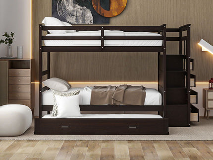Bunk Bed With Trundle And Staircase
