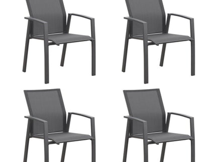 Patio Stackable Dining Chairs (Set of 4)