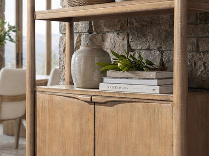 Nolan - Bookcase With Lower Cabinet - Natural