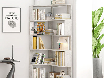 L-Shaped Corner Bookshelf