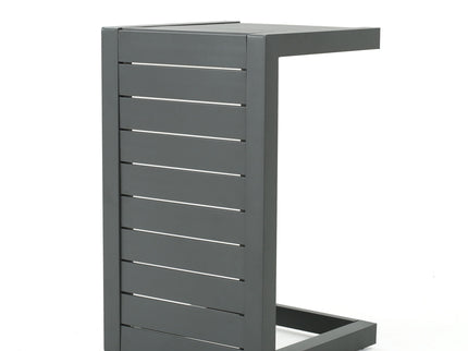 Aluminum Outdoor C - Shaped Side Table For Patio