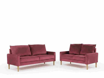 Upholstered Loveseat Sofa, 2 Seater Couch For Living Room Apartment
