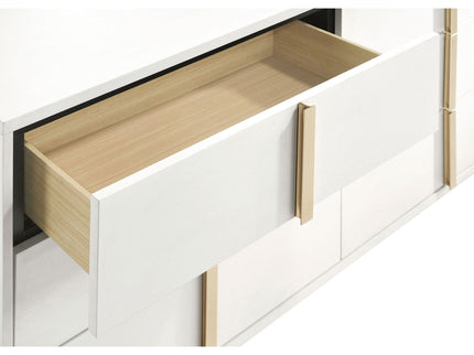 6 Drawer Dresser With Mirror - White