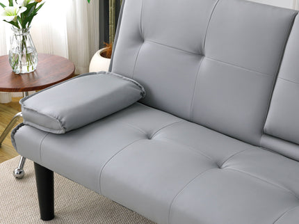 Sofa Bed With Foldable Design And Cup Holder