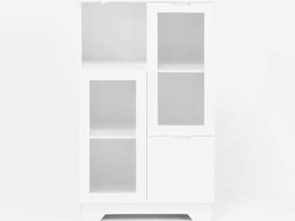 Modern Cabinet With Glass Doors And Drawer