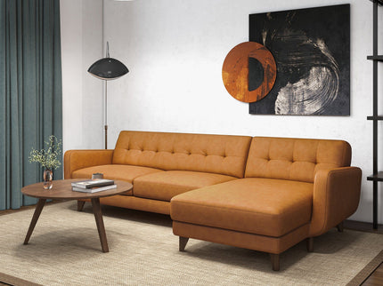 Allison - Mid-Century Modern Sectional Sofa Chaise