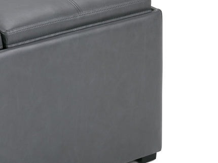 Avalon - Square Coffee Table, Storage Ottoman