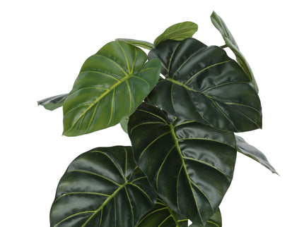 24" Tall, Artificial Plant, Alocasia, Indoor, Faux, Fake, Table, Greenery, Potted, Real Touch, Decorative - Green / Black