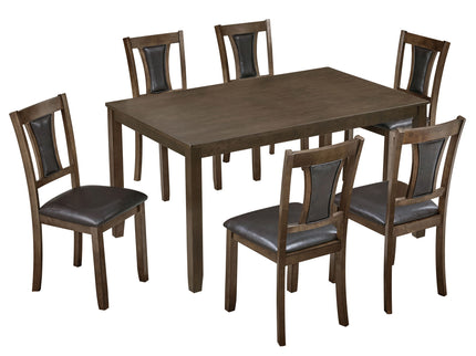 Modern Dining Table Set With Upholstered Chairs