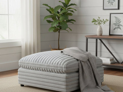 Jenny - Square Ottoman - Gray