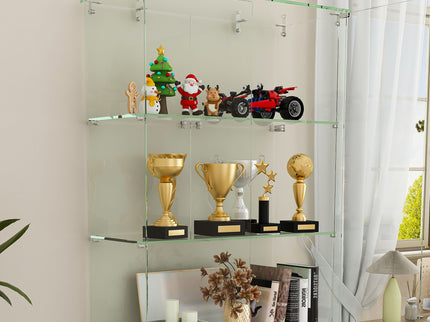 Premium 5 Tier Glass Display Case With 5 Dynamic LED Modes