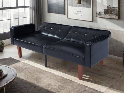 3 Position Split Back Futon Sofa Bed For Living Room