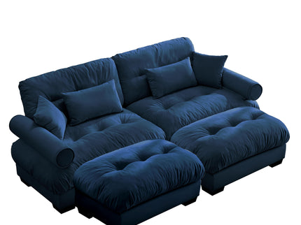 Super Comfort Oversized Modular Sectional Sofa With Movable Ottoman