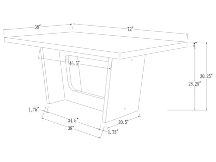 Maroney - Dining Table - Espresso