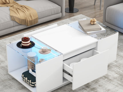 LED Coffee Table, Modern Center Table