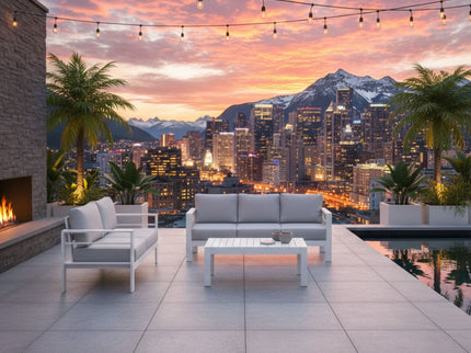 Outdoor Patio Set With All-Weather Thick Cushions
