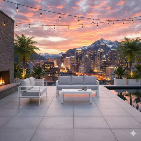 Outdoor Patio Set With All-Weather Thick Cushions