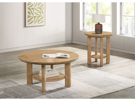Crispin - 2 Piece Coffee Table Set With Open Shelves