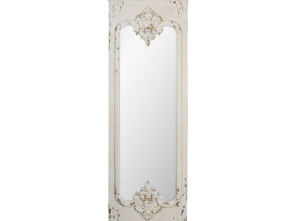 Full Length Mirror With Solid Wood Frame, Floor Mirror For Living Room Bedroom Entryway - White