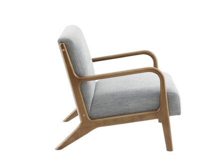Mid-Century Style Lounge Chair With Upholstered Seat