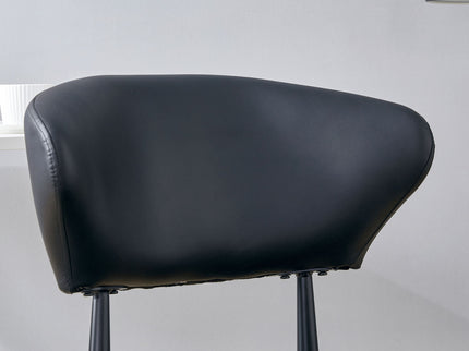 Minimalist Ergonomic Dining Chair With Curved Backres (Set of 4)