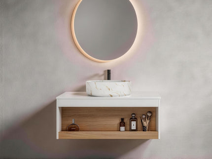 Floating Bathroom Vanity With Vessel Sink