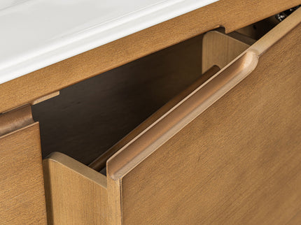 Softened Modern Bathroom Vanity With Sink