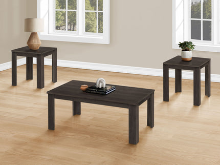 Table Set, Coffee, End, Side, Accent For Living Room, Transitional (Set of 3) - Oak