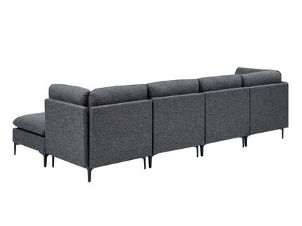 Upholstered Modular Sectional & Tall Legs