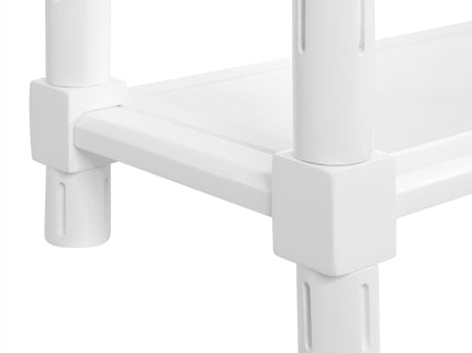 Narrow Side End Tables With Shelf (Set of 2)