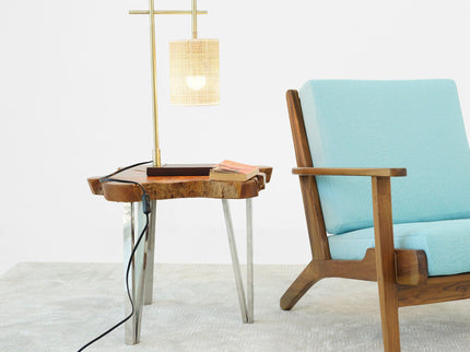 Bedroom Table Lamp With Lampshade - Bronze