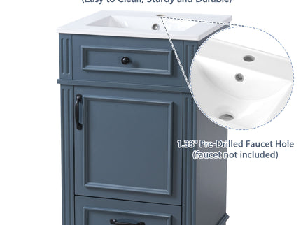 Bathroom Vanity With Sink, Drawer & Soft Closing Door