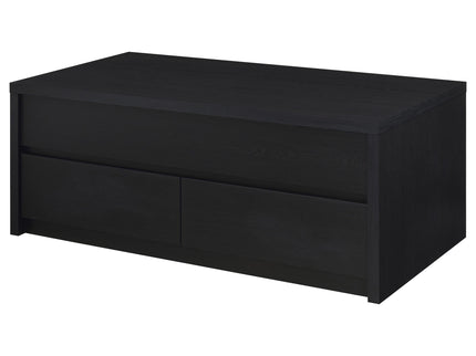 Canyon - Lift Top Table With Dual Drawers Storage Solution - Black