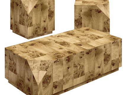 Moxie - 3 Piece Coffee And End Table Set - Brown