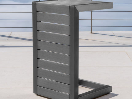 Aluminum Outdoor C - Shaped Side Table For Patio