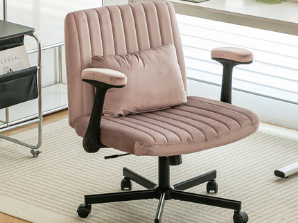 Criss Cross Armrest Office Chair With Wheels