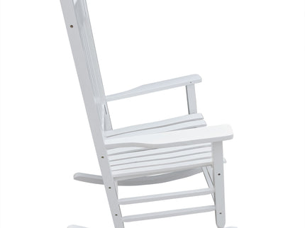 Classic Wooden Porch Rocker Chair Populus Wood Comfortable Design