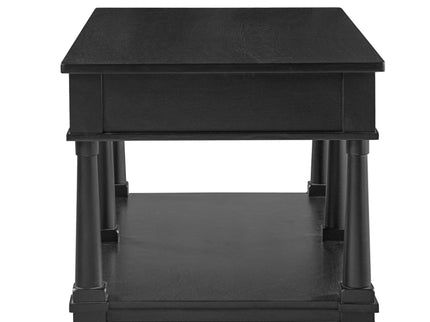 Coffee Table With 2 Storage Drawers & Lower Open Shelf