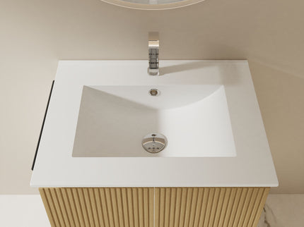 Floating Bathroom Vanity Combo, Towel Rack