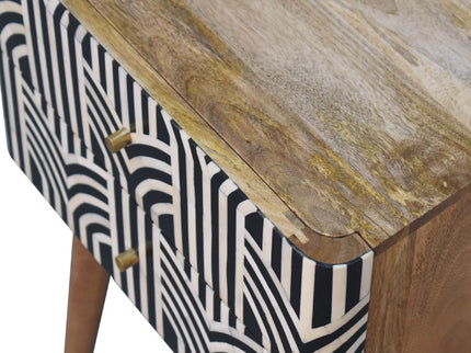 Edessa Bone Inlay Bedside