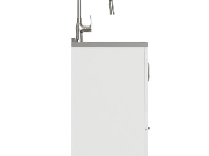 Reed - Deluxe Laundry Cabinet With Pull-Out Faucet And Stainless Steel Sink