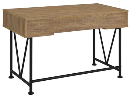 Vellun - 3 Drawer Writing Desk - Mango Color