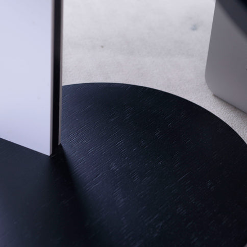 Round Coffee & End Table Set - Black