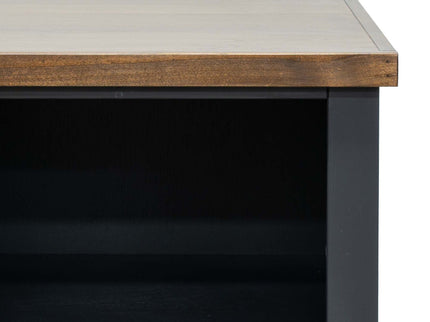 High 5 Shelf Bookcase - Black / Whiskey