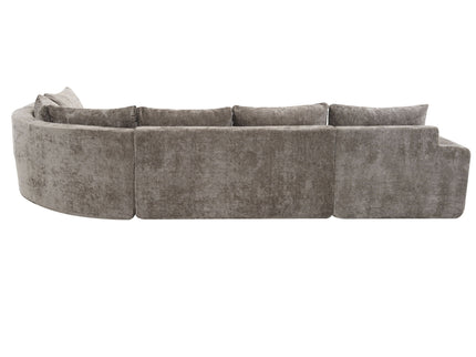 Modular Cloud Sectional Sofa Set, U-Shaped Upholstered Couch With Deep Seat