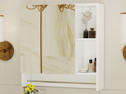 Wall Mounted Bathroom Storage Medicine Cabinet Cabinet With Mirror Door