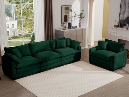 Elegant Oversized Sectional Sofa Set With Deep Seats And Flexible Layout