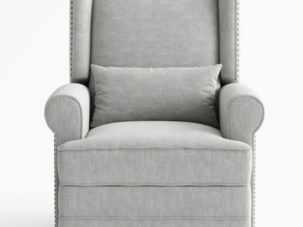 Extra Wide Swivel Recliner Glider Chair With Footrest